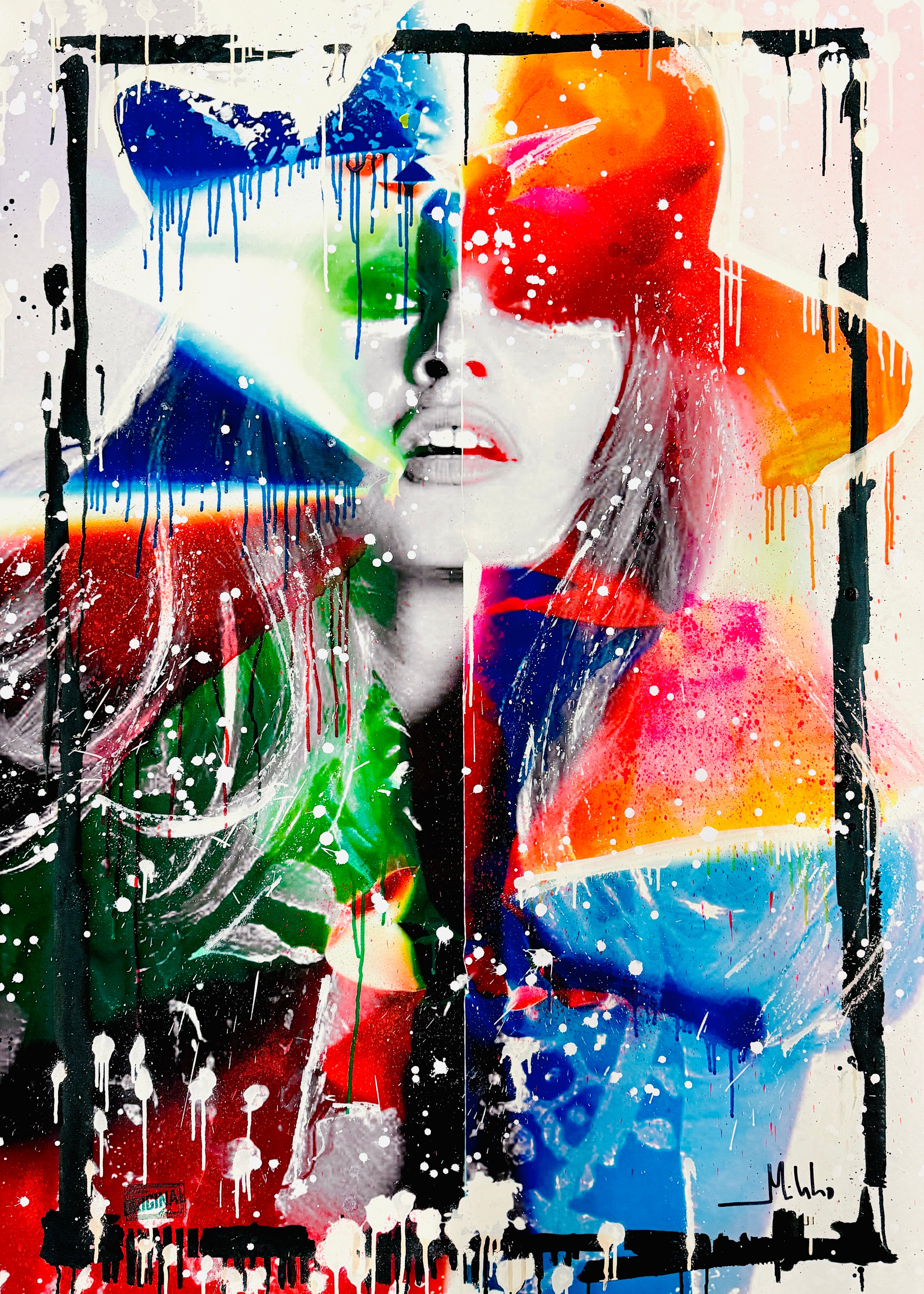 Brigitte Bardot Rainbow Colors